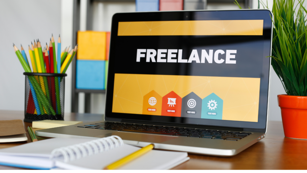 Freelance et Consulting sur ordinateur 